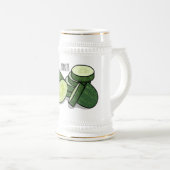 Cucumber cartoon illustratie bierpul (Voorkant rechts)