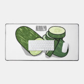 Cucumber cartoon illustratie bureaumat (Keyboard & Muis)