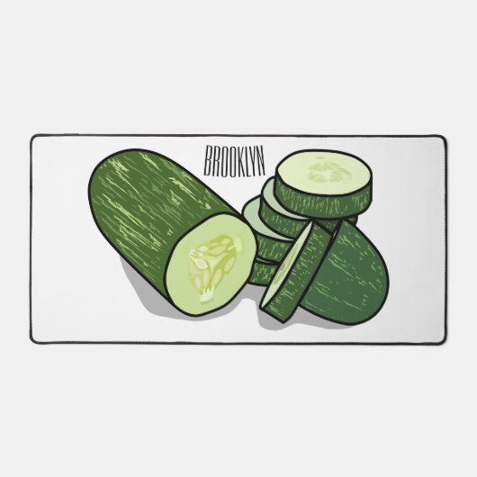 Cucumber cartoon illustratie bureaumat (Voorkant)
