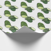 Cucumber cartoon illustratie cadeaupapier (Hoek)