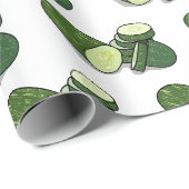 Cucumber cartoon illustratie cadeaupapier (Rol Hoek)