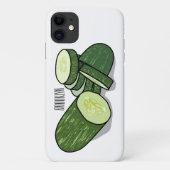 Cucumber cartoon illustratie Case-Mate iPhone case (Achterkant)