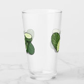 Cucumber cartoon illustratie glas (Rechts)