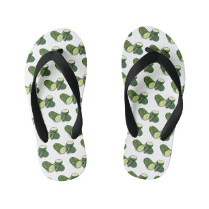 Cucumber cartoon illustratie kinder teenslippers