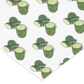Cucumber cartoon illustratie korte tafelloper (Hoek)