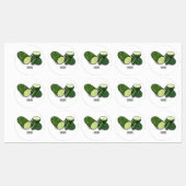 Cucumber cartoon illustratie labels (Vel)