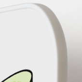 Cucumber cartoon illustratie pickleball paddle (Links Detail)