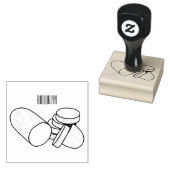 Cucumber cartoon illustratie rubberstempel (Gestempeld)