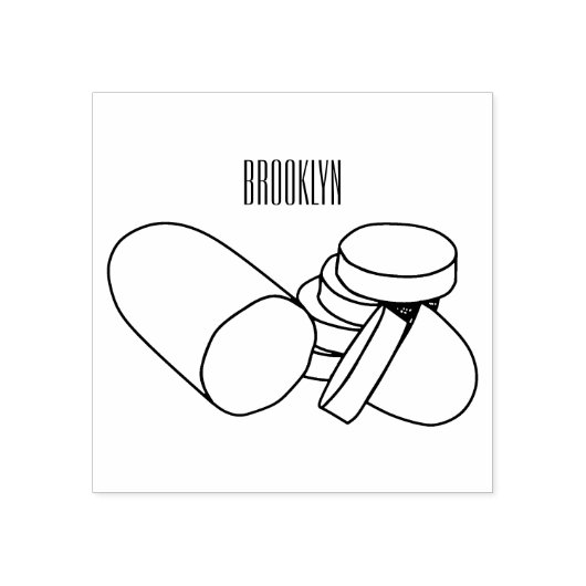 Cucumber cartoon illustratie rubberstempel (Afrduk)