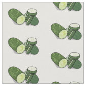 Cucumber cartoon illustratie stof (Close Up)