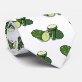 Cucumber cartoon illustratie stropdas (Opgerold)
