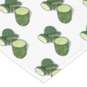 Cucumber cartoon illustratie tafelkleed (Gekanteld)