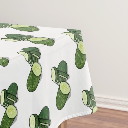 Cucumber cartoon illustratie tafelkleed (Voorbeeld)