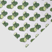 Cucumber cartoon illustratie tissuepapier (Detail)