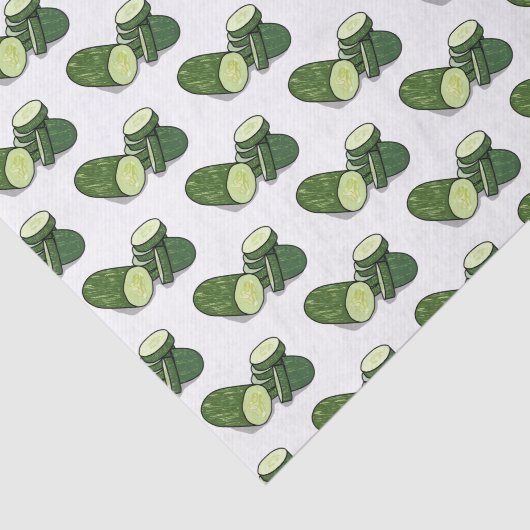 Cucumber cartoon illustratie tissuepapier (Detail)