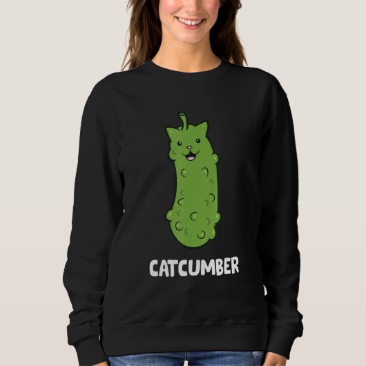 Cucumber Cat Funny Cat Cucumber Catcumber Trui (Voorkant)