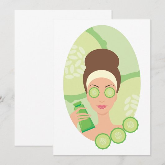 Cucumber Facial Kaart (Voorkant / Achterkant)