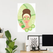 Cucumber Facial Poster