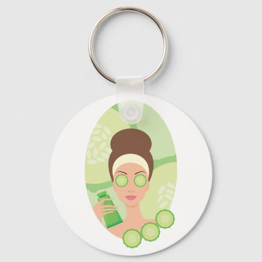 Cucumber Facial Sleutelhanger (Achterkant)