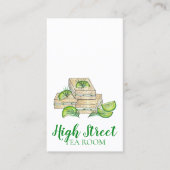 Cucumber Finger Sandwich vanmiddag Tea Room Cafe Visitekaartje (Voorkant)