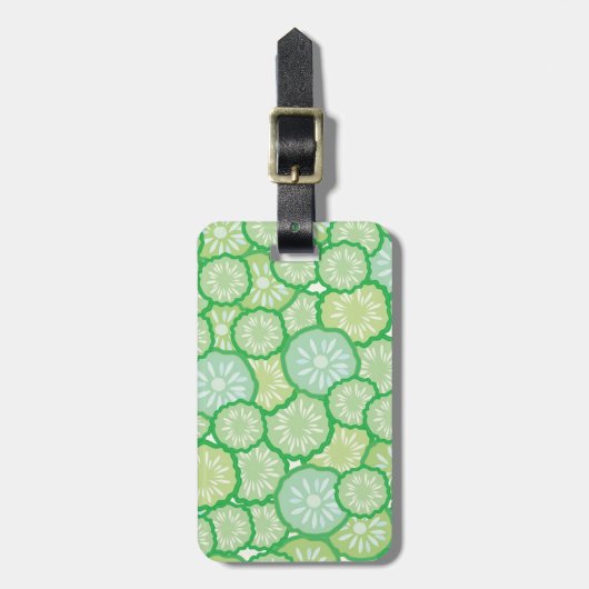 Cucumber grappig patroon bagagelabel (Voorkant verticaal)
