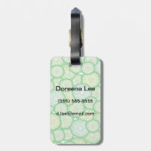 Cucumber grappig patroon bagagelabel (Achterkant verticaal)