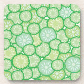 Cucumber grappig patroon bier onderzetter (Voorkant)