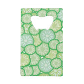 Cucumber grappig patroon creditkaart flessenopener (Achterkant)