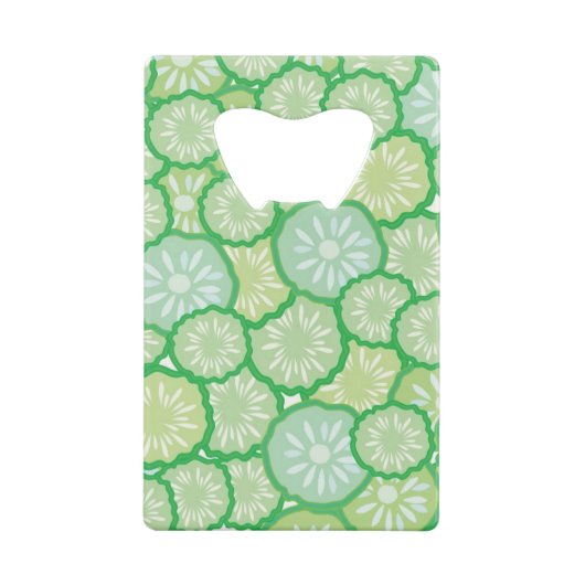 Cucumber grappig patroon creditkaart flessenopener (Achterkant)
