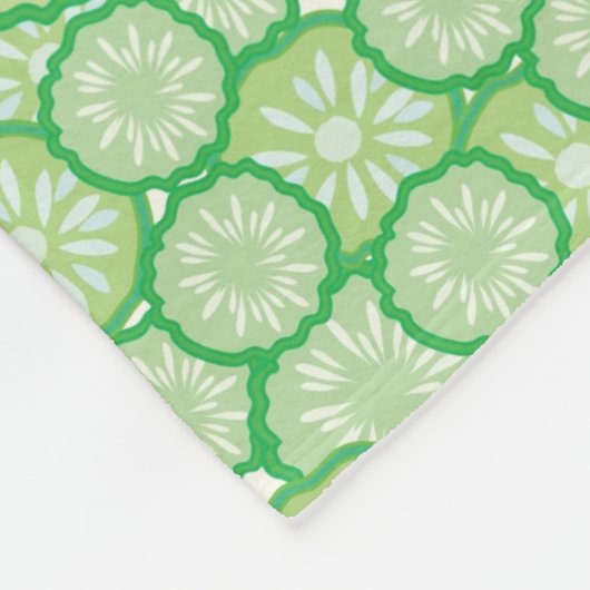 Cucumber grappig patroon fleece deken (Hoek)
