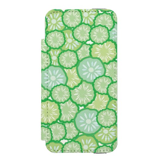 Cucumber grappig patroon incipio iPhone portemonnee hoesje (Voorkant Agenda)