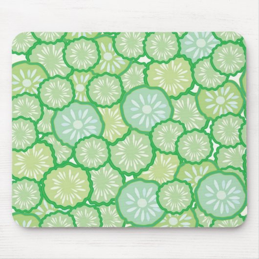 Cucumber grappig patroon muismat (Voorkant)