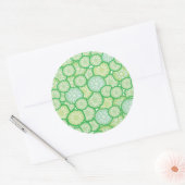 Cucumber grappig patroon ronde sticker (Envelop)