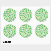 Cucumber grappig patroon ronde sticker (Vel)