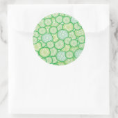 Cucumber grappig patroon ronde sticker (Tas)