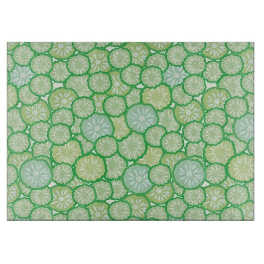 Cucumber grappig patroon snijplank (Voorkant)