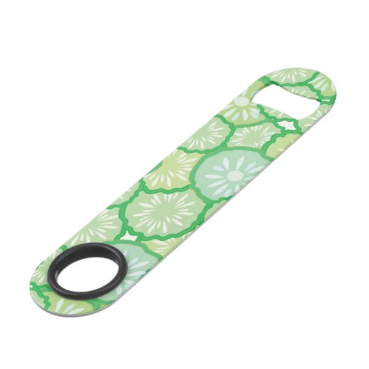 Cucumber grappig patroon speed flessenopener (Voorkant Gekanteld)