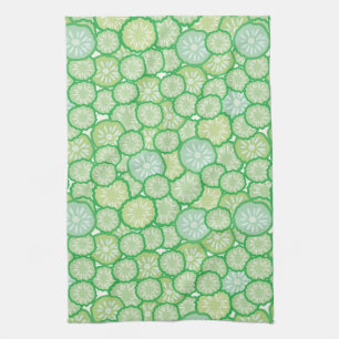 Cucumber grappig patroon theedoek