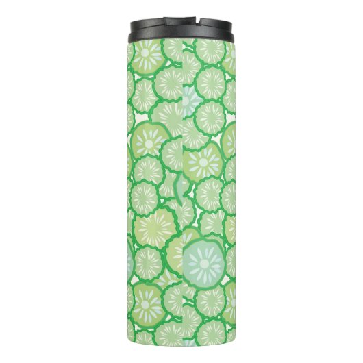 Cucumber grappig patroon thermosbeker (Achterkant)