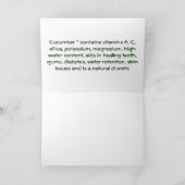 Cucumber greecard kaart (Binnen)