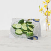 Cucumber greecard kaart (Gele Bloem)
