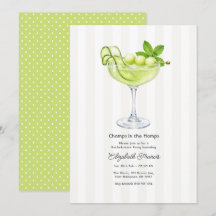 Cucumber Melon Martini Hamptons Bachelorette Feest