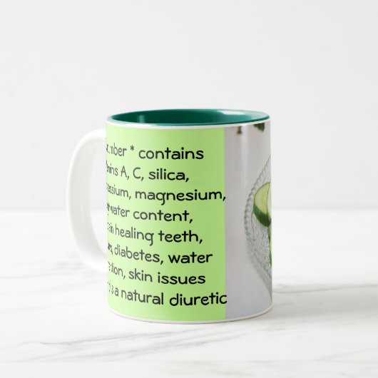 Cucumber-mok Tweekleurige Koffiemok (Voorkant links)