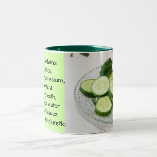 Cucumber-mok Tweekleurige Koffiemok (Center)