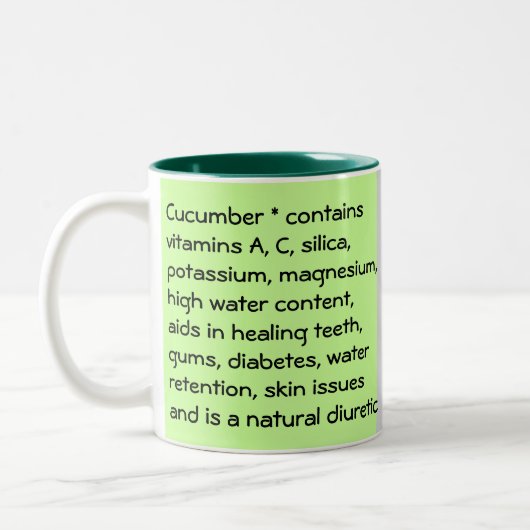 Cucumber-mok Tweekleurige Koffiemok (Links)