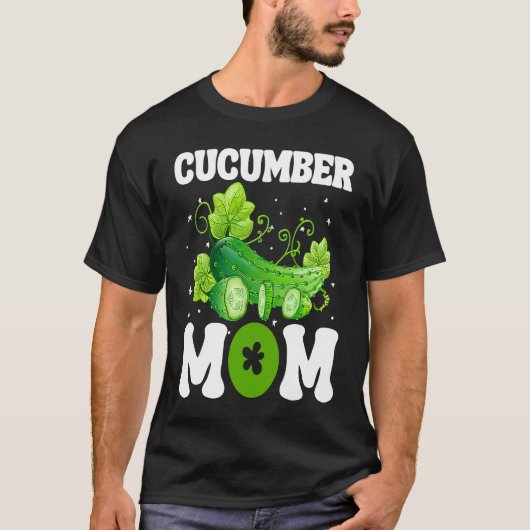 Cucumber Mom Vegetable Mothers' Day Gardener T-shirt (Voorkant)