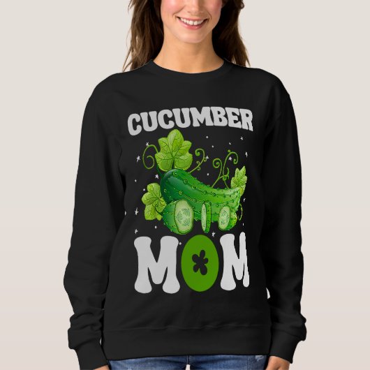 Cucumber Mom Vegetable Mothers' Day Gardener Trui (Voorkant)