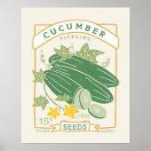 Cucumber (pekelglas) Poster voor verpakking van za (Voorkant)