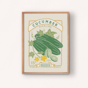 Cucumber (pekelglas) Poster voor verpakking van za