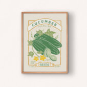 Cucumber (pekelglas) Poster voor verpakking van za